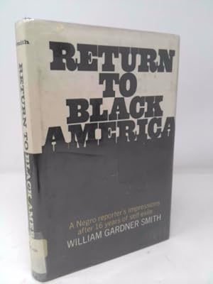 Image du vendeur pour Return to Black America mis en vente par ThriftBooksVintage