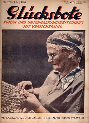 Glücksbote : Roman- u. Unterhaltungszeitschrift mit Versicherung, 8.Jahrg., Nr. 12 (1934)