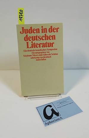 Bild des Verkäufers für Juden in der deutschen Literatur. Ein deutsch-isarelisches Symposion. zum Verkauf von AphorismA gGmbH