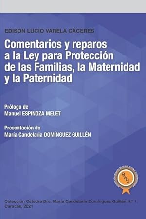 Imagen del vendedor de Comentarios y reparos a la Ley para Proteccion de las Familias, la Maternidad y la Paternidad a la venta por moluna