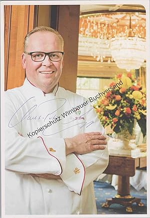 Original Autogramm Claus-Peter Lumpp Spitzenkoch /// Autograph signiert signed signee