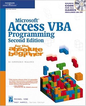 Seller image for Microsoft Access VBA Programming for the Absolute Beginner for sale by WeBuyBooks