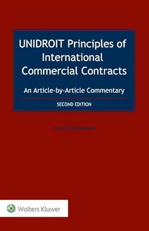 Seller image for Unidroit Principles Of International Commercial Contracts. An Article-By-Article Commentary for sale by GreatBookPricesUK