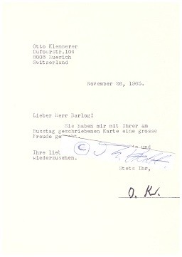 OTTO KLEMPERER ( Otto Nossan Klemperer, 1885-1973) deutscher Dirigent und Komponist. Er zählt zu ...