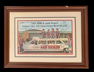 The WBCA and Sears Salute the All-American Red Heads framed photograph signed by 10