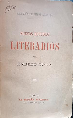 NUEVOS ESTUDIOS LITERARIOS