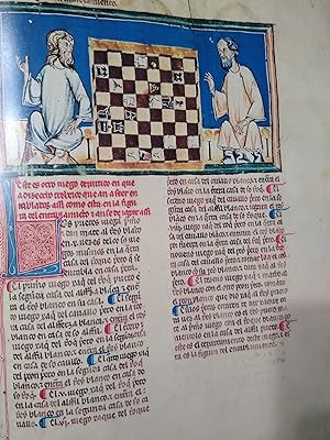 Libros del Ajedrez ( axedrez ), Dados y Tablas . Reproducción facsímil del manuscrito de 1283. Vo...