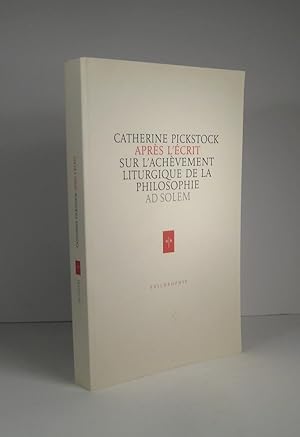 Seller image for Aprs l'crit. De l'achvement liturgique de la philosophie for sale by Librairie Bonheur d'occasion (LILA / ILAB)