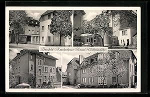 Ansichtskarte Kassel-Wilhelmshöhe, das Burgfeld-Krankenhaus, Aussenansichten