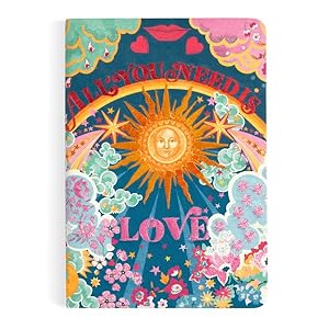 Seller image for Liberty All You Need Is Love B5 Handmade Embroidered Journal for sale by GreatBookPrices