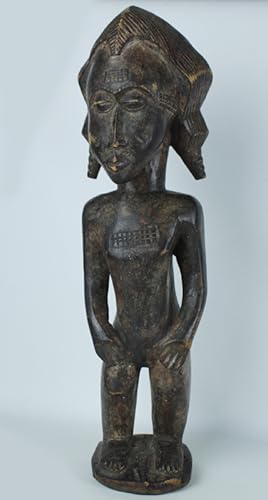 ARTE AFRICANA : STATUA SCOLPITA IN LEGNO altezza 46 cm: