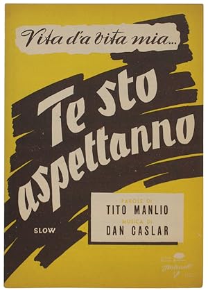 TE STO ASPETTANNO. Slow. Spartito x canto mandolino o fisarmonica: