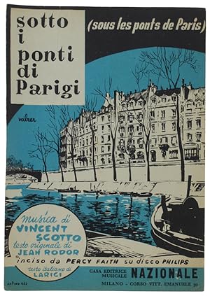 Seller image for SOTTO I PONTI DI PARIGI Spartito x canto mandolino o fisarmonica: for sale by Bergoglio Libri d'Epoca