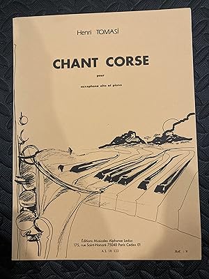 Bild des Verkufers fr Chante corse (alto sax) zum Verkauf von Marquis Books