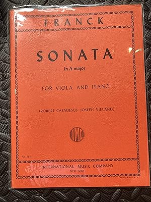 Sonata in A major (for Viola and Piano)
