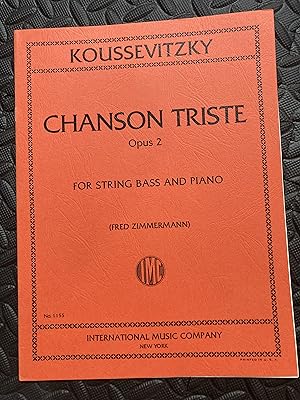 Chanson Triste, op 2 (for String Bass and Piano)