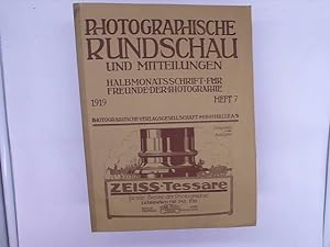 Bild des Verkufers fr Photographische Rundschau und Mitteilungen . 56. Jahrgang 1919 zum Verkauf von Das Buchregal GmbH