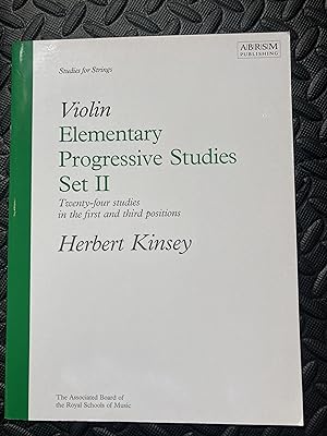 Imagen del vendedor de Elementary Progressive Studies, Set II (Violin) a la venta por Marquis Books