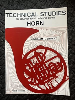 Seller image for Technical Studies for solving special problems on the horn for sale by Marquis Books