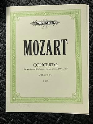 Concerto in Bb major, KV207 (for Violin and Piano)