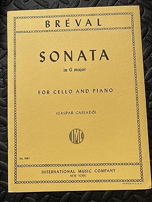 Image du vendeur pour Sonata in G major (for Cello and Piano) mis en vente par Marquis Books