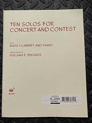 Seller image for Ten Solos for Concert and Contest (for Bass Clarinet and Piano) for sale by Marquis Books