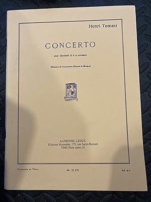 Bild des Verkufers fr Concerto (for Clarinet & Piano) zum Verkauf von Marquis Books