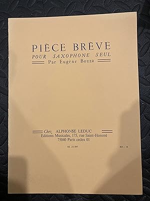 Seller image for Piece Breve (saophone seul) for sale by Marquis Books