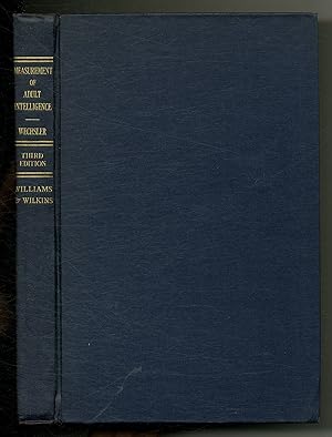 Bild des Verkufers fr The Measurement of Adult Intelligence. Third Edition zum Verkauf von Between the Covers-Rare Books, Inc. ABAA