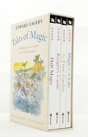 Imagen del vendedor de Edward Eager's Tales of Magic 4 Volumes in Slip Case (Half Magic, Knight's Castle, The Time Garden, Magic by the Lake) a la venta por Adelaide Booksellers
