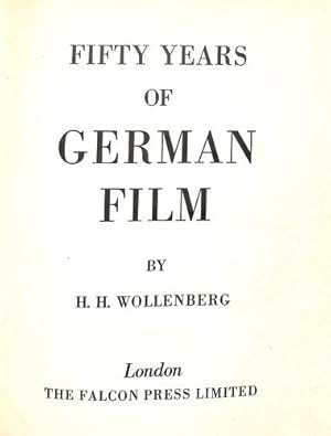 Imagen del vendedor de Fifty Years of German Film a la venta por WeBuyBooks
