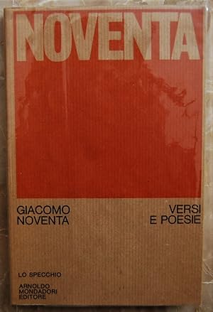 VERSI E POESIE. EDIZIONE DEFINITIVA.