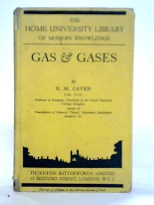 Bild des Verkufers fr Gas and Gases zum Verkauf von World of Rare Books