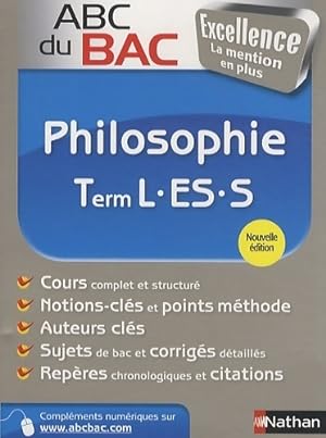 Philosophie Terminales L, ES, S - Denis Vanhoutte