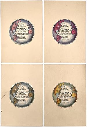 Chromolithograph Proofs with color and saturation options