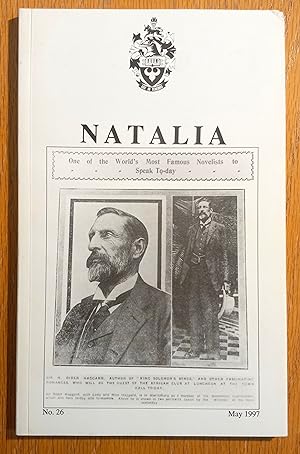 Seller image for Natalia: Journal of The Natal Society No. 26 May 1997 for sale by SF & F Books