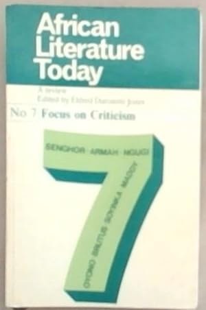 Seller image for (African Literature Today , No. 7 : Focus on Criticism for sale by Chapter 1