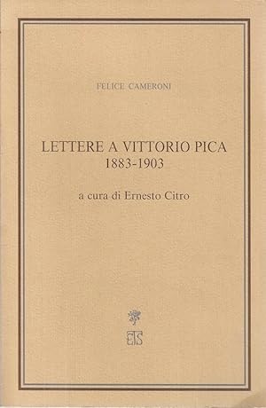 Lettere a Vittorio Pica 1883-1903