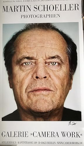 Bild des Verkufers fr MARTIN SCHOELLER PHOTOGRAPHIEN, original signed poster JACK NICHOLSON - 120 x 70 cm POSTER zum Verkauf von ART...on paper - 20th Century Art Books