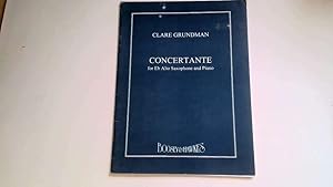 Seller image for Concertante for E flat Alto Saxophone and Piano. for sale by Goldstone Rare Books