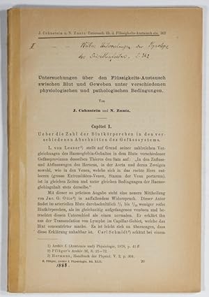 Seller image for Untersuchungen ber den Flssigkeits-Austausch zwischen Blut und Geweben unter verschiendenen physiologischen Bedingungen (pp.301-341). + Weitere Untersuchungen zur Physiologie des Sugethier-Ftus (pp.342-392). for sale by Antiq. F.-D. Shn - Medicusbooks.Com