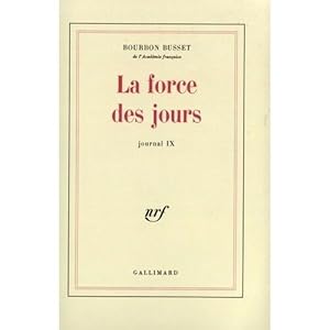 Seller image for La Force Des Jours for sale by Dmons et Merveilles