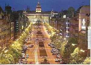 Bild des Verkufers fr POSTAL A4690: Plaza de Wenceslao en Praga zum Verkauf von EL BOLETIN