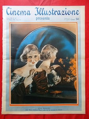 Cinema Illustrazione 25 Ottobre 1933 Merkel Tschechowa Crawford Young Amazzoni