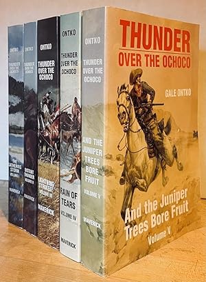 Bild des Verkufers fr Thunder Over the Ochoco - I: The Gathering Storm; II: Distant Thunder; III: Lightning Strikes!; IV: Rain of Tears; V: And the Juniper Trees Bore Fruit (Complete Five / 5 Volume Set) zum Verkauf von Nighttown Books