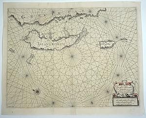 Bild des Verkufers fr A Chart of the Islands Corfu, Pachsu and Antipachsu with ye Channel and Roads between the Island of Corfu & ye Graetian Coast zum Verkauf von Antipodean Books, Maps & Prints, ABAA