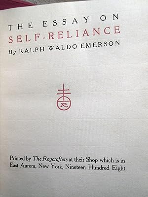 The Essay on Self-Reliance