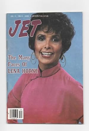 Bild des Verkufers fr Jet Magazine, Aug. 21, 1980 - Lena Horne zum Verkauf von Frogtown Books, Inc. ABAA
