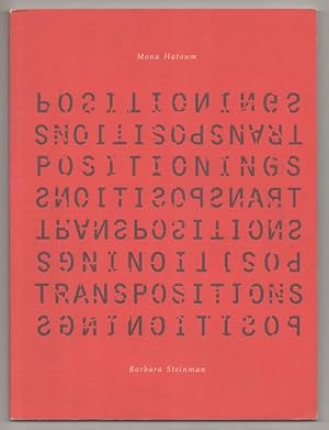 Bild des Verkufers fr Mona Hatoum, Barbara Steinman: Positionings Transpositions zum Verkauf von Jeff Hirsch Books, ABAA