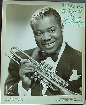 Louis Armstrong, silver gelatin 8 x 10 photo, unframed